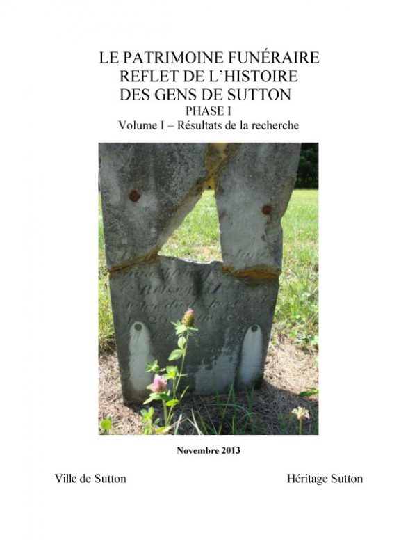 Rapport Patrimoine funéraire Sutton - Phase 1