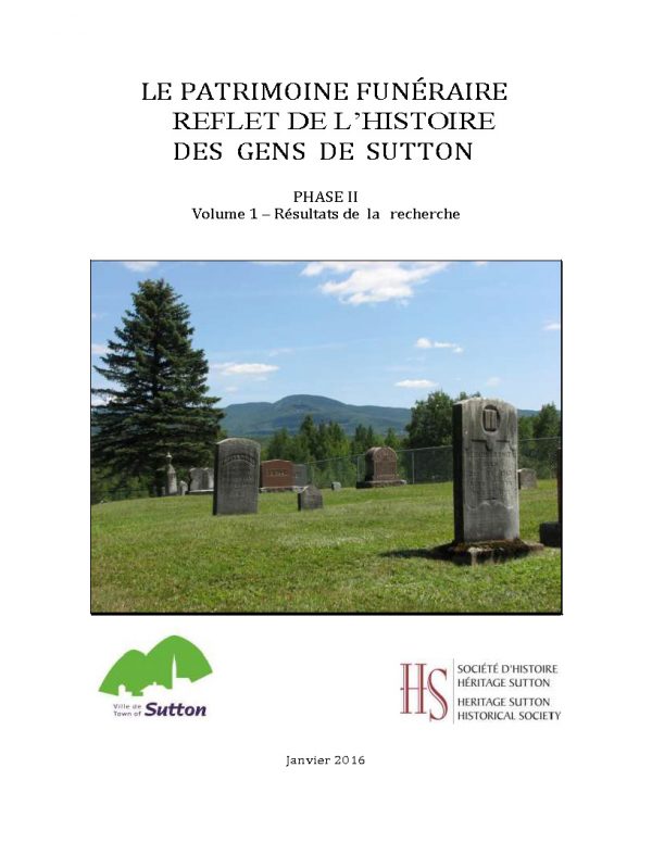 Rapport Le patrimoine funéraire 2016 - Phase 2